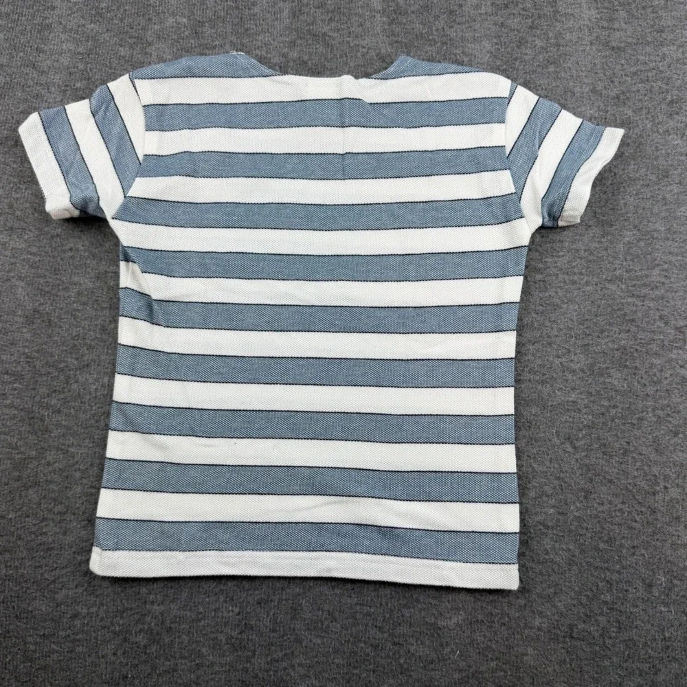Chasten Kids Golf‎ T-Shirt Kids 6X Blue Striped Winnie the Pooh Vintage Disney